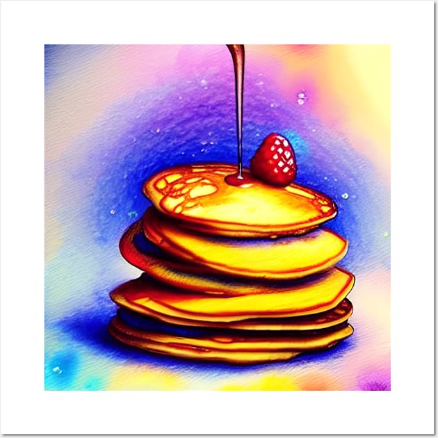 Pancakes - Yum! Wall Art by ArtistsQuest